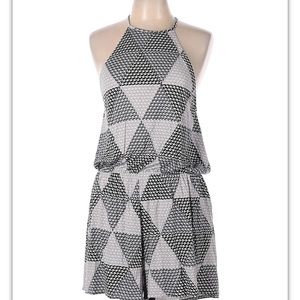 Rachel Pally Women Geometric Gray Romper S